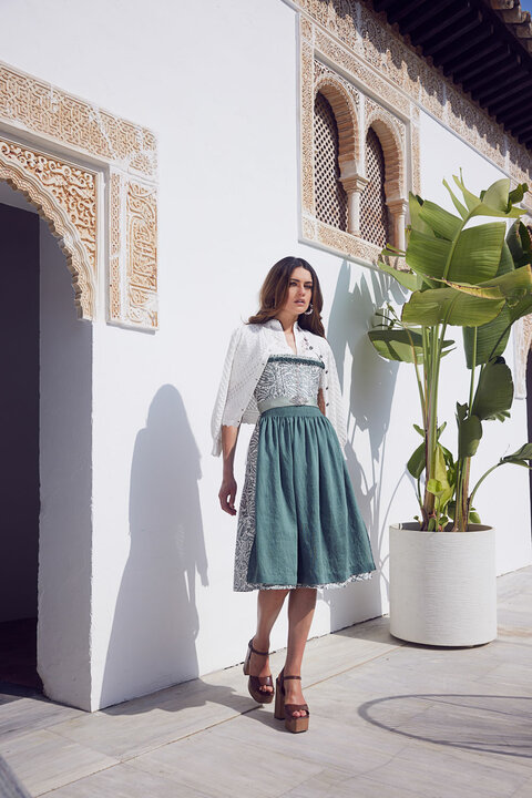 Wunderschönes Krüger Collection Dirndl mit auffälliger Spitzenschürze